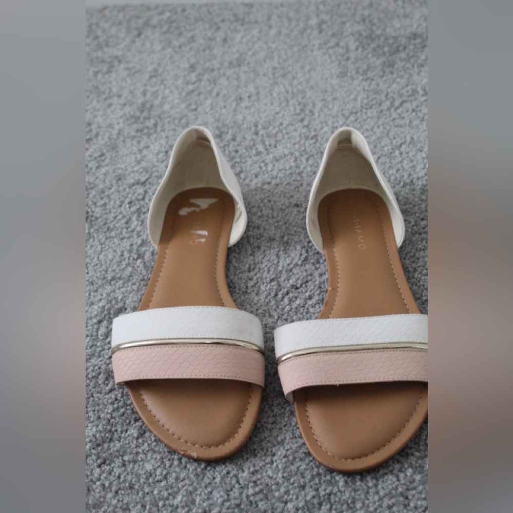 Elegant Cream and Tan Sandals